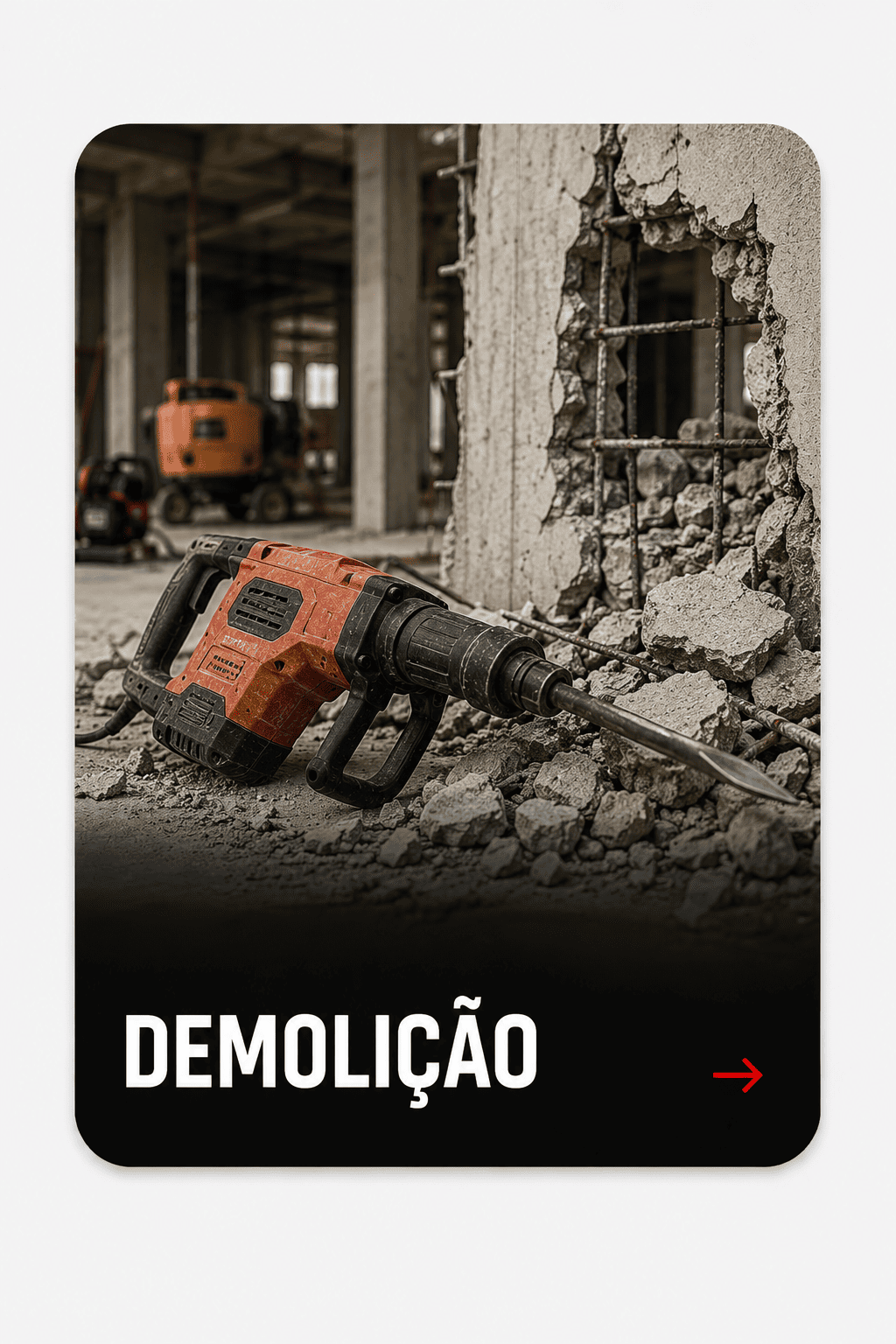 equipamentos de demolição para locacao